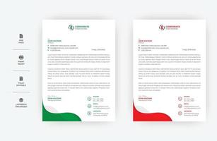 minimales Geschäftsbriefkopfdesign, modernes Vektordesign im A4-Format, vektor