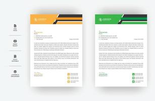 minimales Geschäftsbriefkopfdesign, modernes Vektordesign im A4-Format, vektor