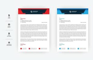 minimales Geschäftsbriefkopfdesign, modernes Vektordesign im A4-Format, vektor