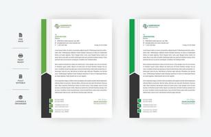 minimales Geschäftsbriefkopfdesign, modernes Vektordesign im A4-Format, vektor