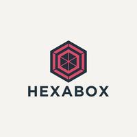 abstrakter Hexagon-Logo-Vektor. Würfel-Logo. kreatives geometrisches Logo-Design-Konzept. vektor