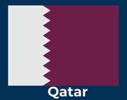 Katar-Flaggen-Vektorillustration, Katar-Flagge in offizieller Farbe, Vektorflagge der Republik Katar. Nationalflagge von Katar. Illustration vektor