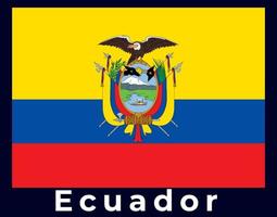 ecuador nationell flagga, flagga av ecuador vektor