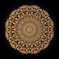 luxus mandala ornamentaler hintergrund mit königlichem goldenem arabeskenmuster im arabischen islamischen oststil. ideal für grußkarten, einladungskarten und druck vektor