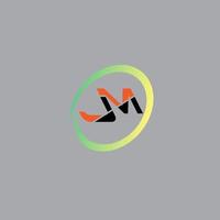 jm text logotyp vektor