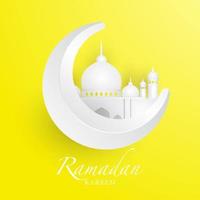 ramadan kareem hintergrunddesign. grußkarte, banner, plakat. Vektor-Illustration. vektor