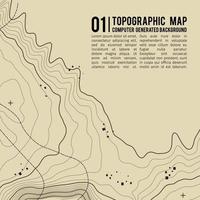 topografischer kartenhintergrund mit platz für kopie. Linie Topographie Kartenkontur Hintergrund , abstrakte Vektorillustration des geografischen Gitters . Bergwanderweg über Gelände. vektor