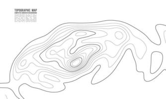 Konturhintergrund der topografischen Karte. Topo-Karte mit Höhenangaben. Konturkartenvektor. geographische welttopographie karte raster abstrakte vektorillustration. vektor