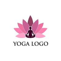 yoga logotyp design vektor mall