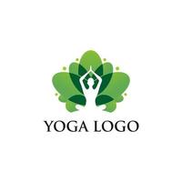 Yoga-Logo-Design-Vektor-Vorlage vektor