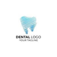 dental tandläkare logotyp design vektor mall