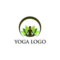 yoga logotyp design vektor mall