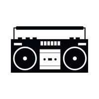 Boombox schwarz einfaches Symbol vektor