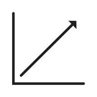 Symbol für das Geschäft mit Wachstumsstatistiken vektor