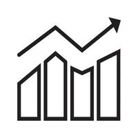 tillväxt statistik företag ikon vektor