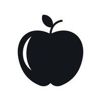 Apfel einfaches Symbol vektor