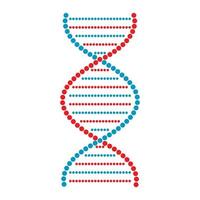 flaches dna- und molekülzeichen vektor