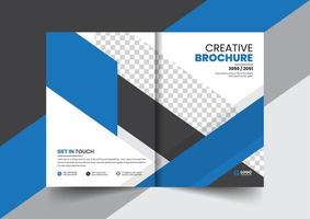 företagets företagsprofil broschyr årsredovisning häfte förslag försättsblad layout koncept design vektor