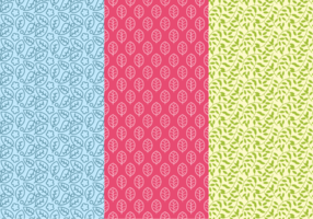 Belaubten Hintergrund Daun Seamless Patterns vektor