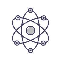 atom strukturera vektor ikon