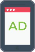 annonser mobil vektor illustration på en bakgrund.premium kvalitet symbols.vector ikoner för begrepp och grafisk design.