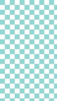 Ästhetisches niedliches vertikales pastellgrünes und weißes Schachbrett, Gingham, Plaid, Schachbretttapetenillustration, perfekt für Hintergrund, Tapete, Postkarte, Banner, Cover, Hintergrund vektor