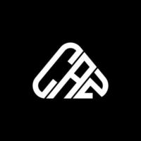 caz letter logo kreatives Design mit Vektorgrafik, caz einfaches und modernes Logo in runder Dreiecksform. vektor