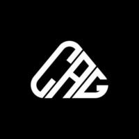 cag brev logotyp kreativ design med vektor grafisk, cag enkel och modern logotyp i runda triangel form.