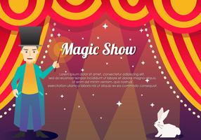 Magic Show-Schablonen-Hintergrund vektor