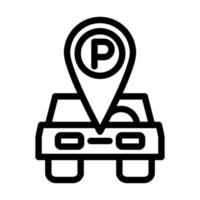 Parkplatz-Icon-Design vektor