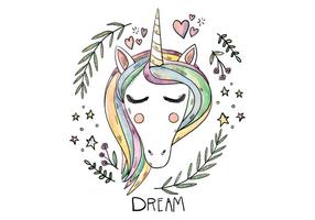 Gratis Unicorn Illustration vektor