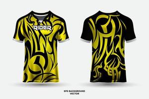 fantastisches gewelltes Jersey-Design, geeignet für Sport, Rennen, Fußball, Gaming und E-Sport-Vektor vektor