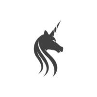 Einhorn-Logo-Symbol-Vektor-Illustration vektor