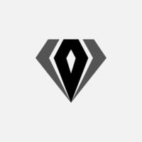 Konzeptideen für das Logo mit Diamantspitze vektor