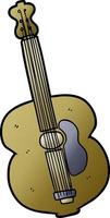 tecknad serie gitarr instrument vektor