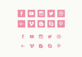 Vector Set von Social Media Icons