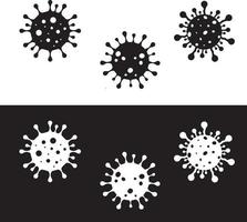 Coronavirus-Icon-Vektordesign vektor