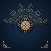 lyx mandala gyllene dekoration inbjudan, abstrakt, kort, design, mandala, skönhet, indisk textur, etnisk design, vektor