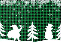 weihnachts- und neujahrsmuster bei buffalo plaid. festlicher hintergrund für design und druck esp10 vektor