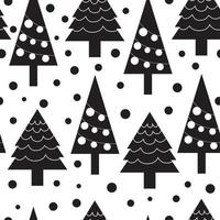 Weihnachtsbaum Silhouette Musterdesign Hintergrund. Design für Verpackung, Poster, Vorlage, Tapete vektor