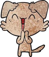Vektorhundefigur im Cartoon-Stil vektor