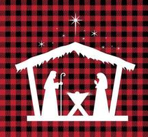 weihnachts- und neujahrsmuster bei buffalo plaid. festlicher hintergrund für design und druck esp10 vektor