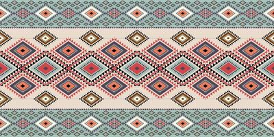 etnisk geometrisk orientalisk och Västra mönster. amerikansk, aztek, motiv, stam, textil- mönster. design för tyg, gardin, bakgrund, matta, tapet, kläder, omslag, kakel.textil motiv vektor. vektor