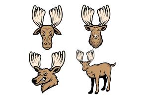 Gratis Moose Mascot Vector