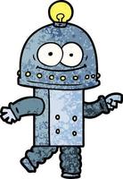 Vektor-Roboter-Charakter im Cartoon-Stil vektor