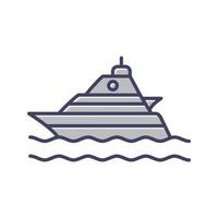 Yacht-Vektor-Symbol vektor