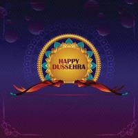 indisches religiöses festival happy dussehra feier hintergrund vektor