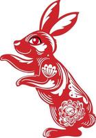 kinesisk lunar ny år kanin symbol 2023 vektor