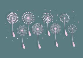 Dandelion Blowball Vector Flowers