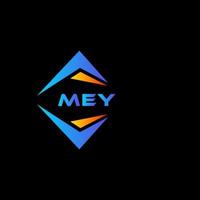Mey abstraktes Technologie-Logo-Design auf schwarzem Hintergrund. mey kreative Initialen schreiben Logo-Konzept. vektor